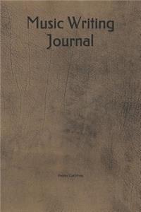 Music Writing Journal