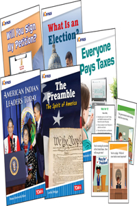 Icivics Grade 3: Leadership & Responsibility 5-Book Set + Game Cards