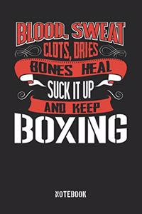 Blood clots sweat dries bones heal. Suck it up and keep Boxing