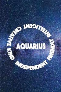 Aquarius Independent Friendly Intelligent Creative Kind