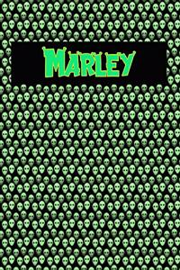 120 Page Handwriting Practice Book with Green Alien Cover Marley