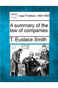 summary of the law of companies.