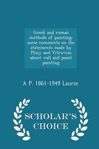 Greek and Roman Methods of Painting