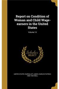 Report on Condition of Woman and Child Wage-earners in the United States; Volume 14