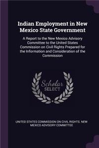 Indian Employment in New Mexico State Government