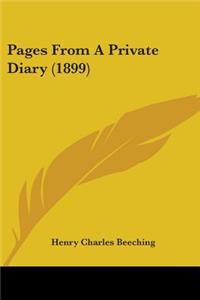 Pages From A Private Diary (1899)