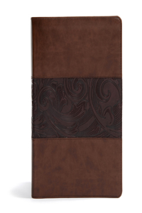 CSB Study Bible, Large Print Edition, Mahogany Leathertouch, Indexed