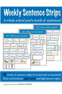 Weekly Sentence Strips