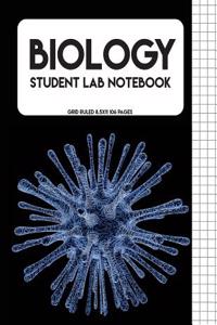 Student Lab Notebook: Biology Lab Notebook for Science Student / College / Research - 8.5x11 Large Print (1/4 Inch Per Square) 106 Pages (Co