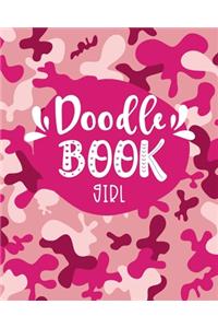 Doodle Book Girl: Blank Doodle Draw Sketch Books