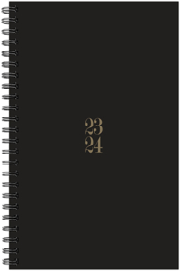 Black Academic 2023-24 8.5 X 11 Softcover Weekly Planner