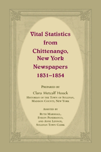Vital Statistics from Chittenango, New York, Newspapers, 1831-1854