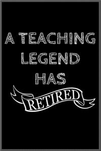 A teching legend has retired