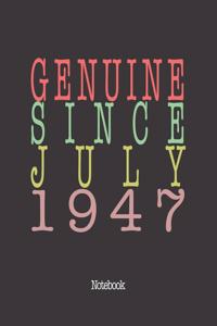 Genuine Since July 1947