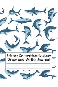Primary Composition Notebook shark