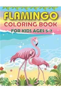 Flamingo Coloring Book for Kids Ages 5-7