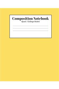 Composition Notebook - Quad / College Ruled