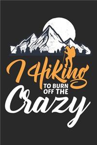 I hiking to burn off the crazy