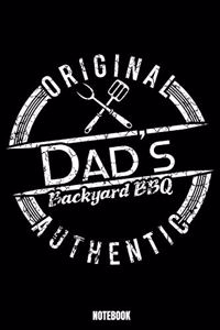 Original Dad'S Backyard Bbq Authentic Notebook