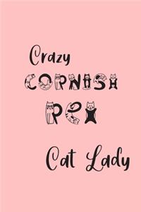 Crazy Cornish Rex Cat Lady: Cornish Rex Cat Gifts for Women - Undated Daily Planner - Featuring Cute Cat Letters on Pink Background