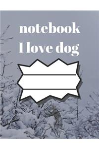 i love dog notebook: notebook for dog lovers and animal lovers, notebook gift for thanksgiving, journal book for thanksgiving journal and lined book for dog lovers (8.5/