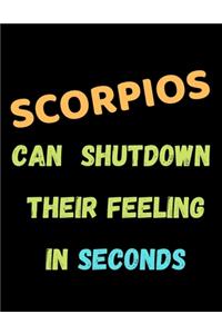 Scorpios Notebook Journal Gift