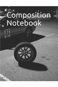 Composition Notebook: Race Car Themed Composition Notebook 100 Pages Measures 8.5 X 11