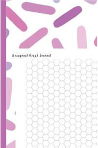 Hexagonal Graph Journal: Hexagon Paper (Small) 0.2 Inches Hexes Radius (5.25 X 8) with 100 Pages White Paper, Hexes Radius Honey Comb Paper, Organic Chemistry, Biochemistry,