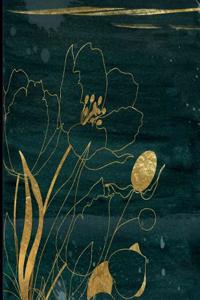 Gold Floral Journal