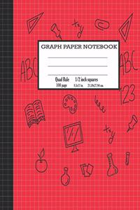 Graph Paper Notebook Quad Rule