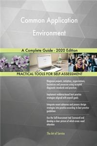 Common Application Environment A Complete Guide - 2020 Edition