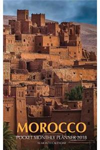 Morocco Pocket Monthly Planner 2018
