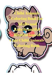 Chibi Animals Coloring Book for Adults and Kids: Beautiful Illustrations of Cute Chibi Animals Coloring Book