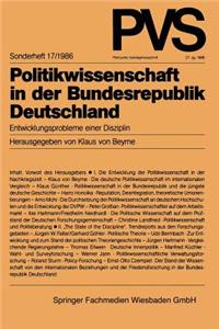 Politikwissenschaft in Der Bundesrepublik Deutschland