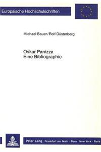 Oskar Panizza. Eine Bibliographie