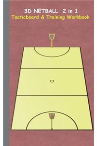 3D Netball 2 in 1 Tacticboard and Training Book