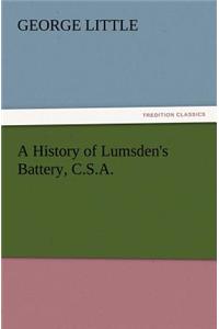 A History of Lumsden's Battery, C.S.A.