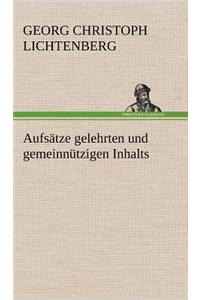 Aufsatze Gelehrten Und Gemeinnutzigen Inhalts