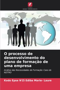 O processo de desenvolvimento do plano de formação de uma empresa