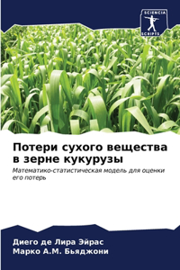 Потери сухого вещества в зерне кукурузы