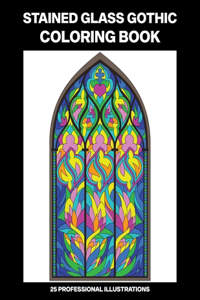 Stained Glass Gothic Coloring Book