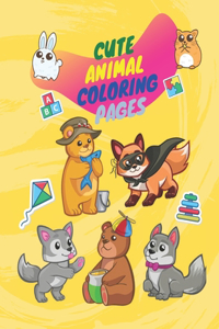 Cute animal coloring pages