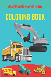 Construction machinery coloring book
