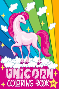 Unicorn Coloring Book for Kids ages 4 - 8