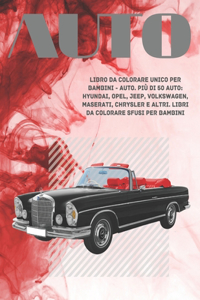 Libro da colorare unico per bambini - Auto. Più di 50 auto