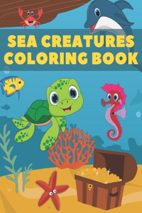 Sea Creatures Coloring Book