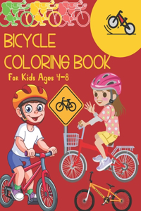 Bicycle Coloring Book For Kids Ages 4-8