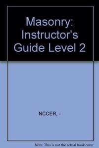 Masonry Level Two, Instructor's Guide, 1999 Revision, Perfect Bound