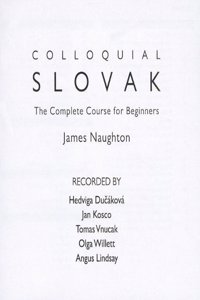 Colloquial Slovak: The Complete Course for Beginners