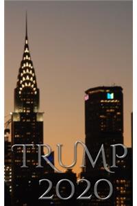 Trump-2020 Chrysler Building New York City Sir Michael writing Drawing Journal.